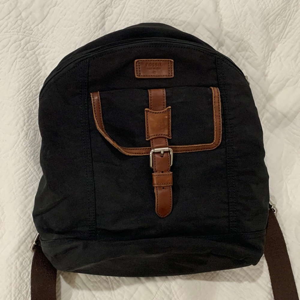 Fossil Black Laptop Backpack